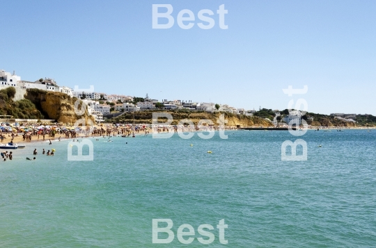 The beach in Albufeira