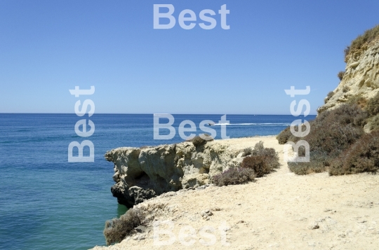 The beach in Albufeira