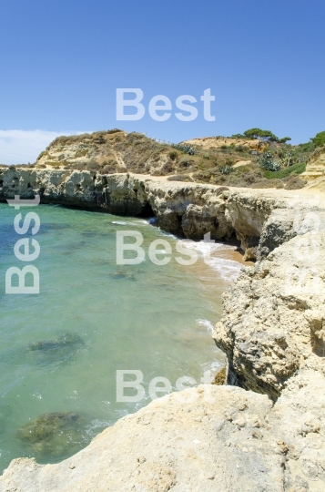 The beach in Albufeira