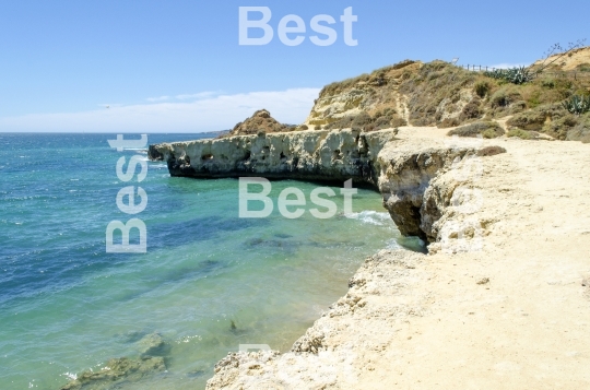 The beach in Albufeira