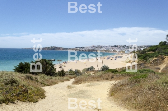 The beach in Albufeira