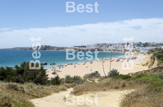 The beach in Albufeira