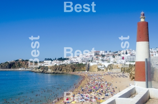 The beach in Albufeira