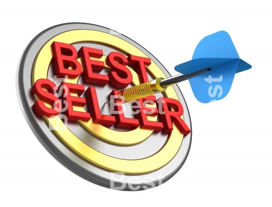 The concept of bestseller sign.