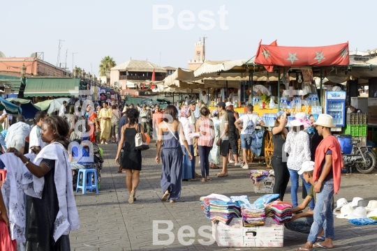 The Djemaa el Fna in Marrakesh
