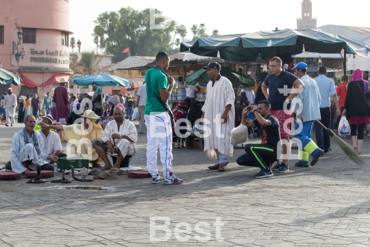 The Djemaa el Fna in Marrakesh