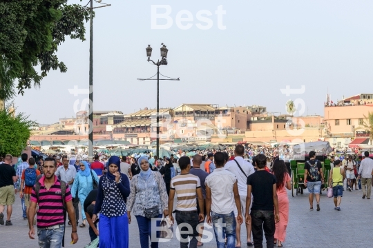 The Djemaa el Fna in Marrakesh