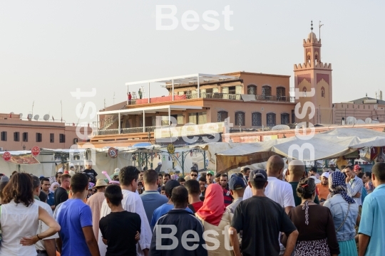 The Djemaa el Fna in Marrakesh