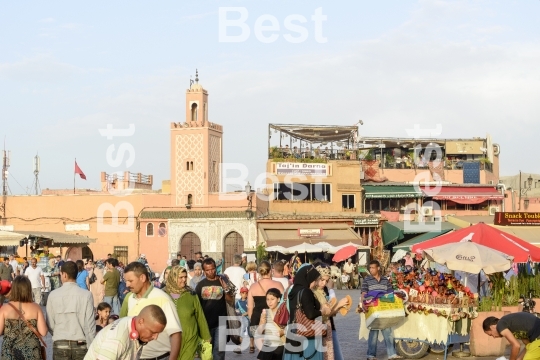 The Djemaa el Fna in Marrakesh