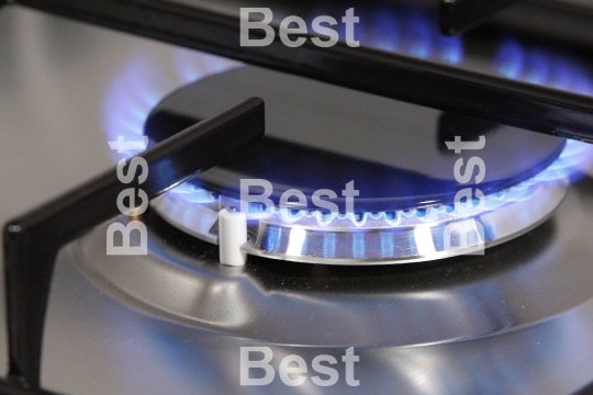 The flame of gas burner