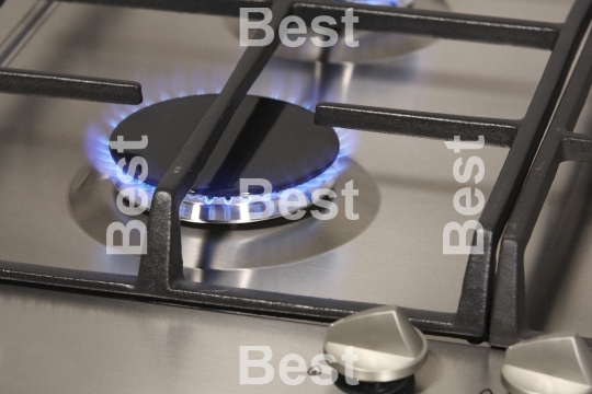 The flame of gas burner