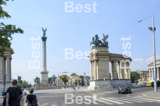 The Heroes Square in Budapest