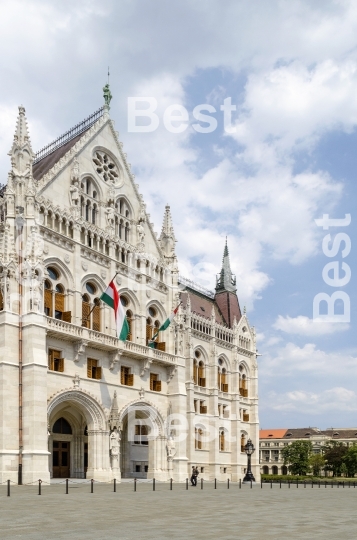 The Parliament building in Budapest, Hungary