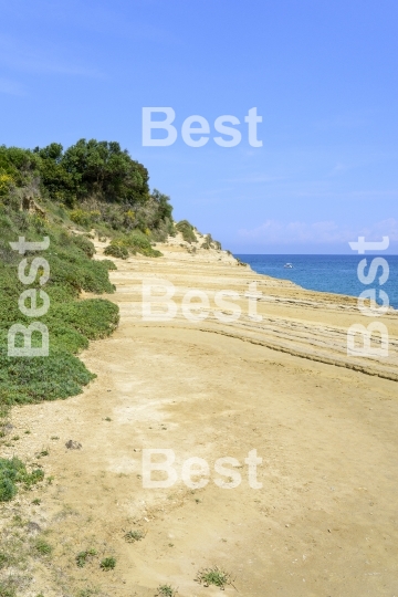 The picturesque cliffs near Sidari 