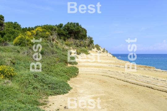 The picturesque cliffs near Sidari 