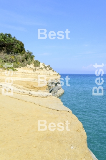 The picturesque cliffs near Sidari 