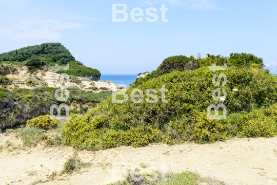 The picturesque cliffs near Sidari 