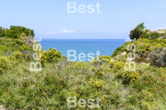 The picturesque cliffs near Sidari 