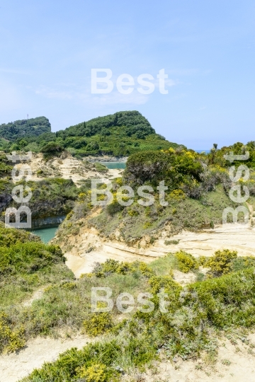 The picturesque cliffs near Sidari 