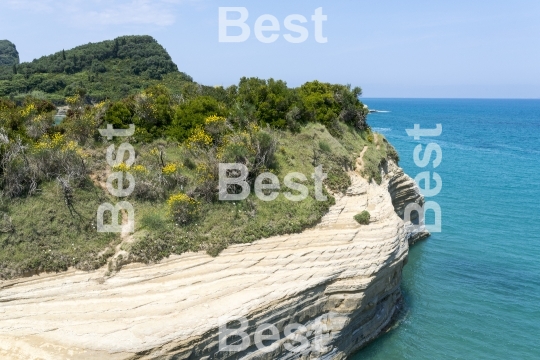 The picturesque cliffs near Sidari 