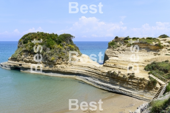 The picturesque cliffs near Sidari 