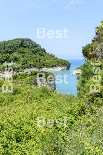 The picturesque cliffs near Sidari 