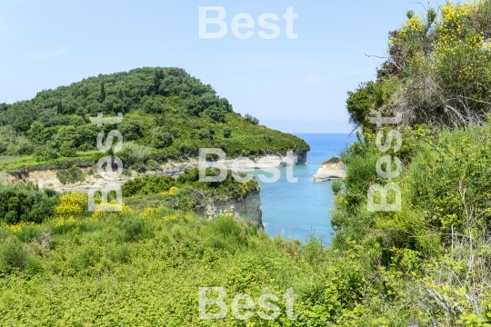 The picturesque cliffs near Sidari 