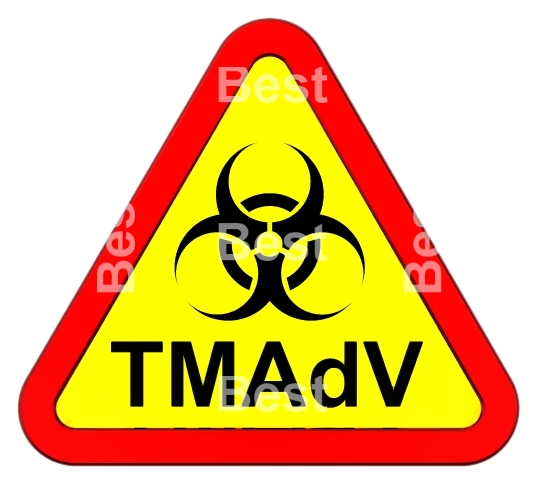 TMAdV virus - warning sign.