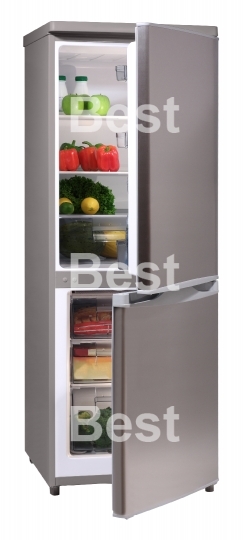 Two door INOX refrigerator