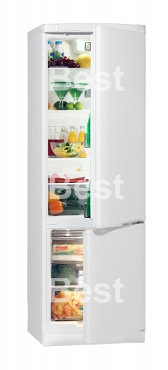 Two door white refrigerator