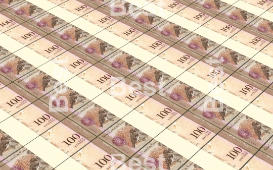 Venezuelan Bolivares stacks background