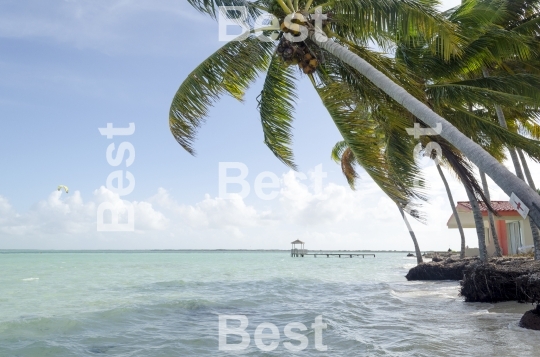 View of tropical beach in Cayo Guillermo