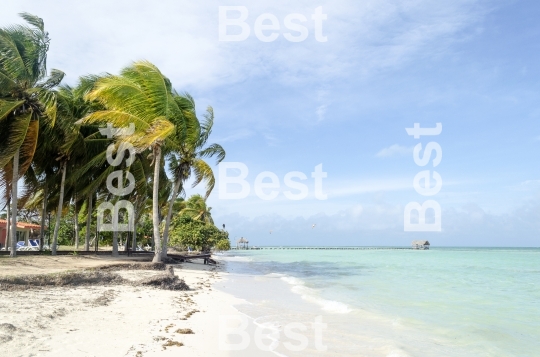 View of tropical beach in Cayo Guillermo