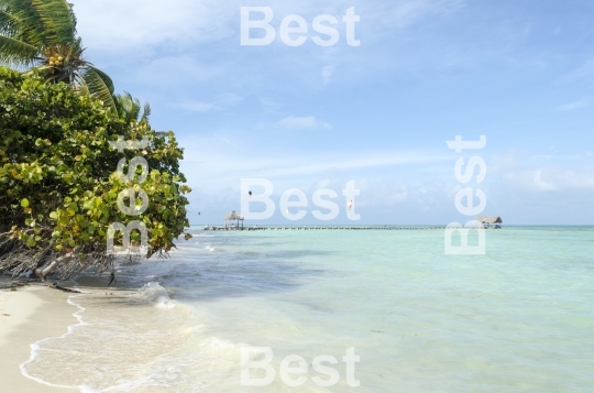 View of tropical beach in Cayo Guillermo