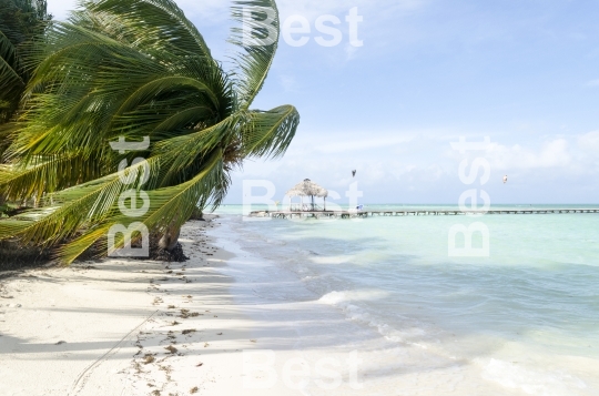 View of tropical beach in Cayo Guillermo