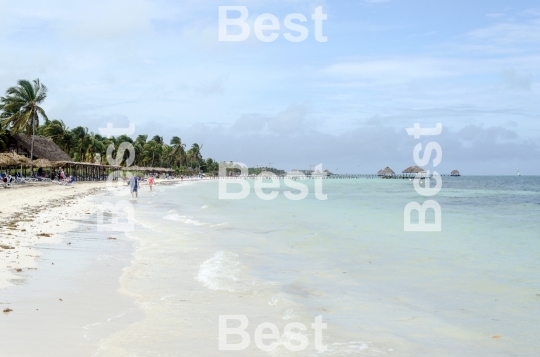 View of tropical beach in Cayo Guillermo