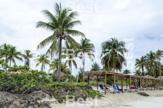 View of tropical beach in Cayo Guillermo