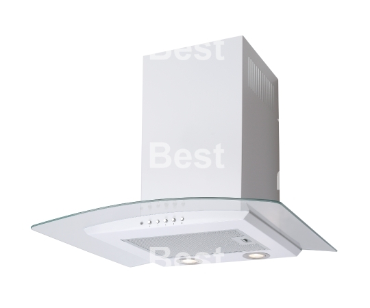 White cooker hood