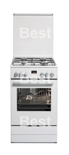 White free standing cooker