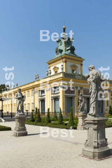 Wilanow Royal Palace in Warsaw