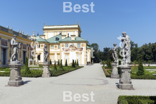 Wilanow Royal Palace in Warsaw