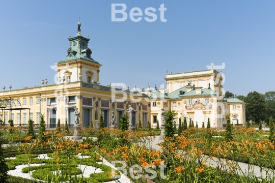 Wilanow Royal Palace in Warsaw