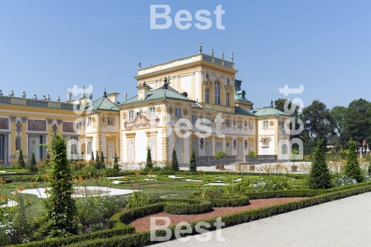 Wilanow Royal Palace in Warsaw