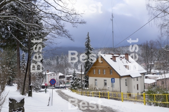 Winter view of Szklarska Poreba