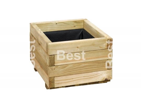 Wooden box for flowers