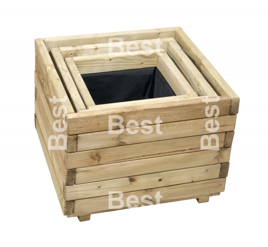 Wooden boxes for flowers