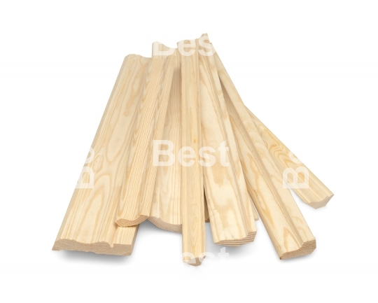 Wooden skirting boards