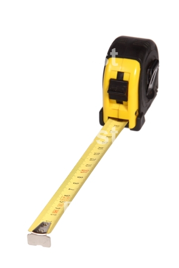 Yellow measure tape