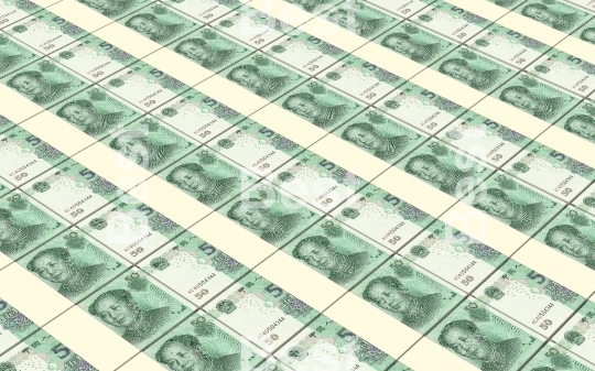 Yuan money stacked background