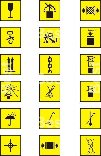 Packing and parcel symbols